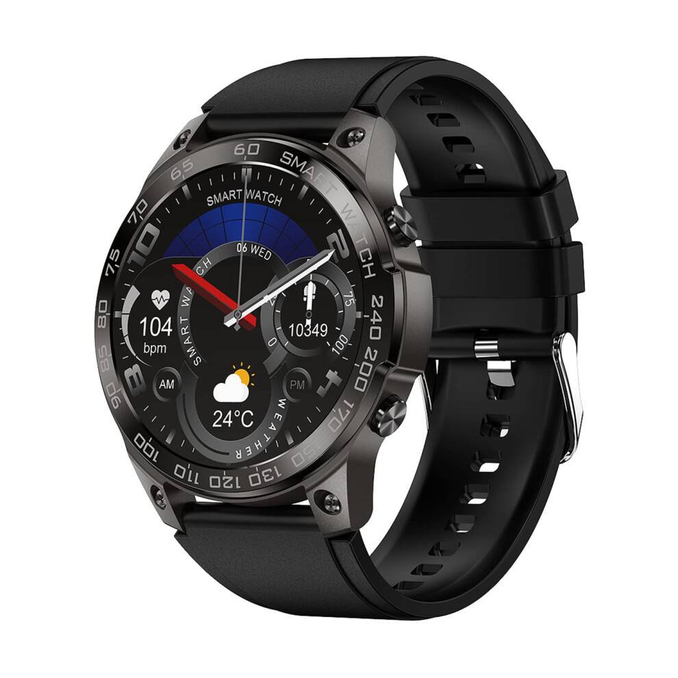 Smartwatch With Hd Color Touchscreen Bluetooth Calling Ip68 Waterproof Android Ios Compatibility Sports Modes Black 9323874221243