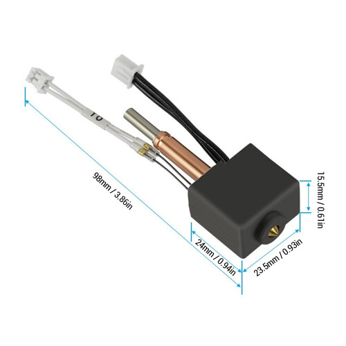 Kobra 3 Combo Pro Extruder-Düsensatz 0,6 mm Messing 1