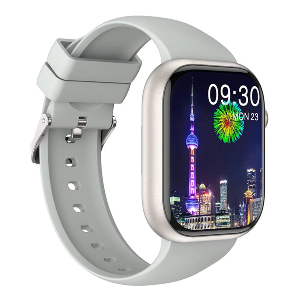 Smart Watch Android Ios Compatible Answer Calls Heart Rate Monitor Spo2 Monitor Sleep Silver 9105992442195
