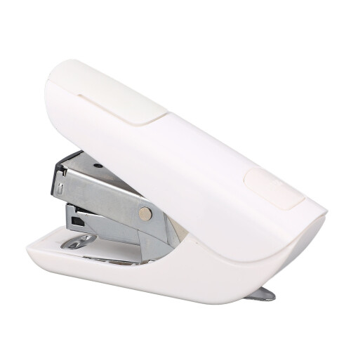 Effortless Portable Desktop Stapler A4 2-20 Sheets Ergonomic White