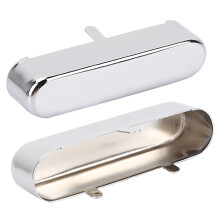 Metall Humbucker Pickup Abdeckung Ersatz Silber für E-Gitarre