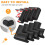 (Black) Baby Proofing Corner Guards, 16 Pack Pre-Taped Table Corner Protector for Baby 6