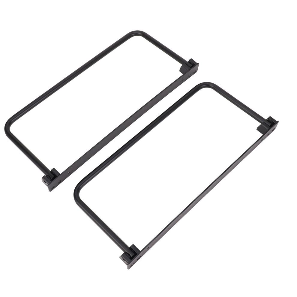Foldable Aluminum Alloy Wall Mounted Rv Shoe Rack, Space-Saving, Black 7691364214252