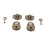 Vintage Bear Vorhängeschloss-Hasp-Schnappverschluss-Set – Bronze 12