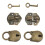 Vintage Bear Vorhängeschloss-Hasp-Schnappverschluss-Set – Bronze 10