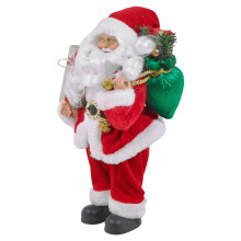 30cm Traditional Standing Santa Claus Father Christmas Figure Festive Home Decor