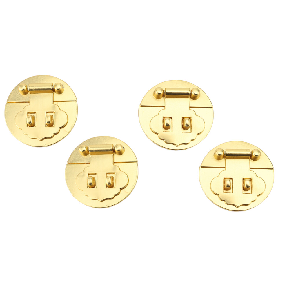 Wooden Box Hasp Latch 5Cm Gold Zinc Alloy Vintage Round Lock 8141364214169