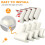 (White) Baby Proofing Corner Guards, 16 Pack Pre-Taped Table Corner Protector for Baby 6