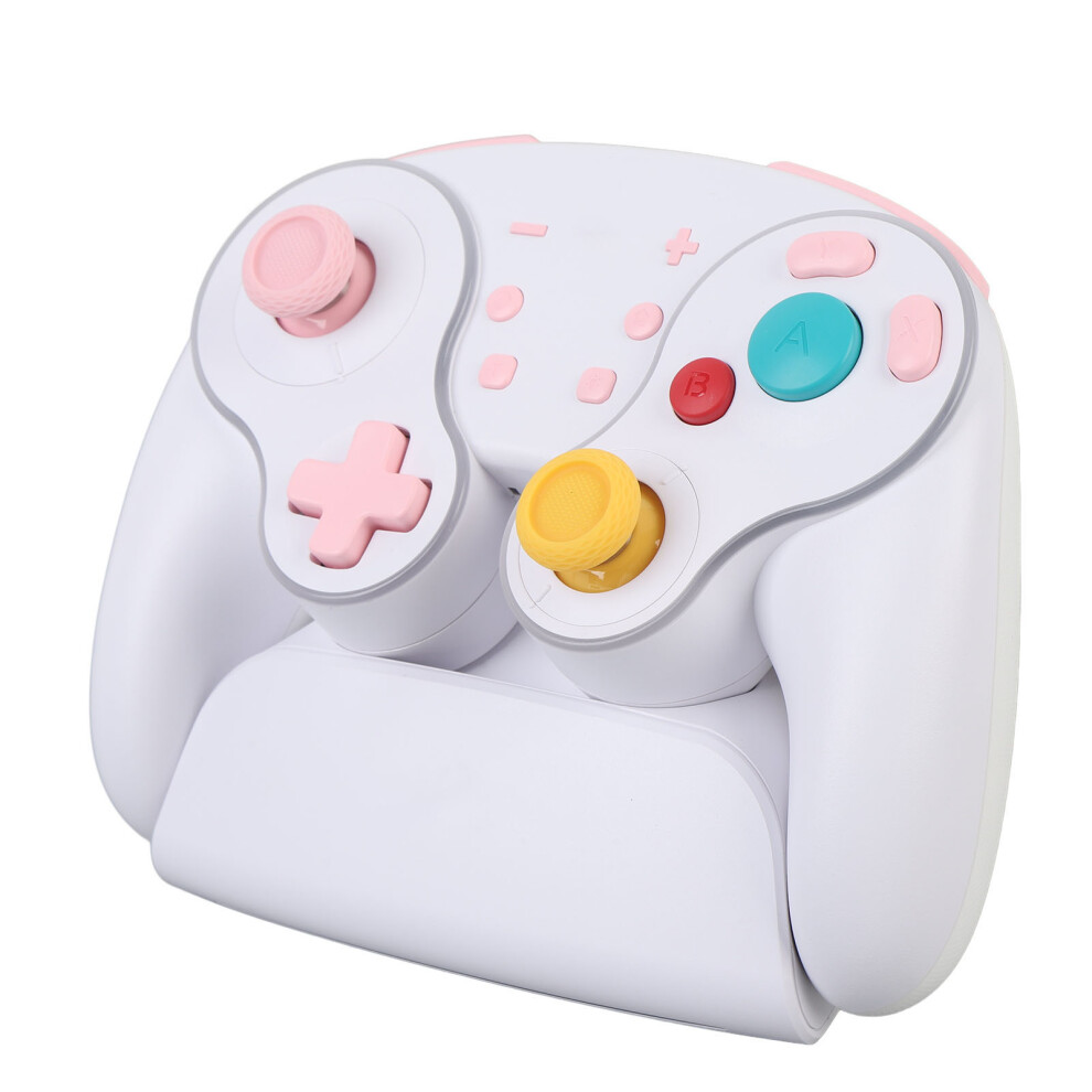 Wireless Rgb Mechanical Controller With Gyro, Turbo & Dock, 1000Mah In White 8781364214518