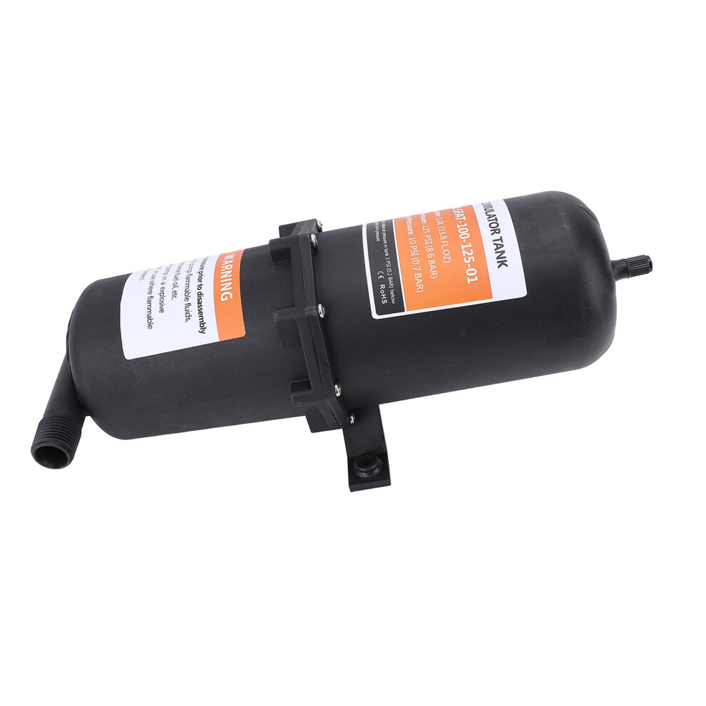 Pressure Accumulator Tank 1L 125Psi With Clamps & Ptfe Tape 1/2In Mnpt For Rv 7681364214895