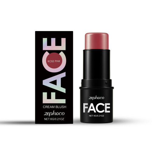Rose Pink Long-Lasting Blush Stick for Daily Commuting & Dates