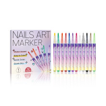 AMZ Diy Nail Art Graffiti Pen, Fine Tip, Long-Lasting Color, Beginner