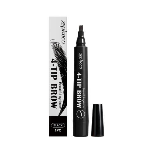 Black Four-Prong Eyebrow Pencil