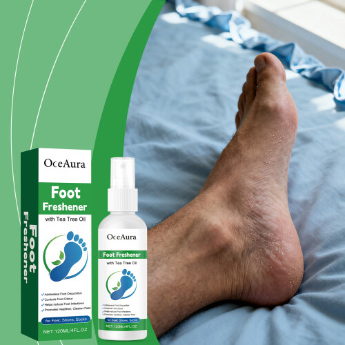 Tea Tree Oil Foot Spray: Moisturizes Heels, Refreshing & Soft 1