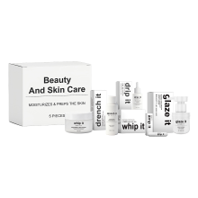 5 Skin Care Sets Cleansing, Moisturizing, Nourishing Facial and Lip