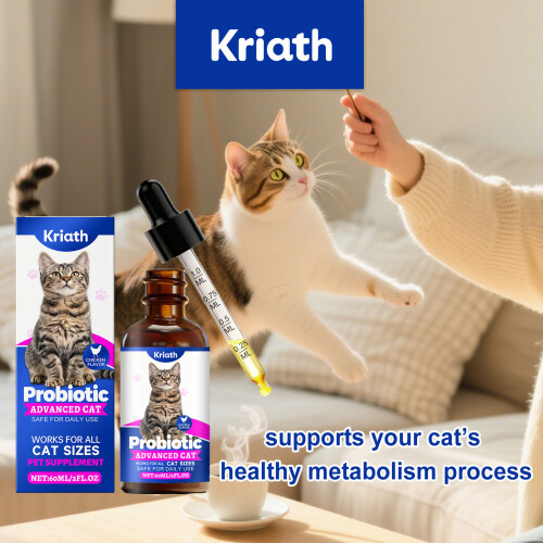Cat Probiotic Drops for Intestines, Daily Care 1