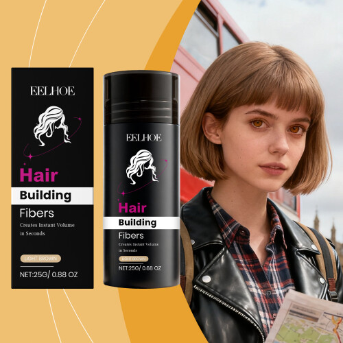 Hellbraunes Keratin-Haarfärbepulver 1