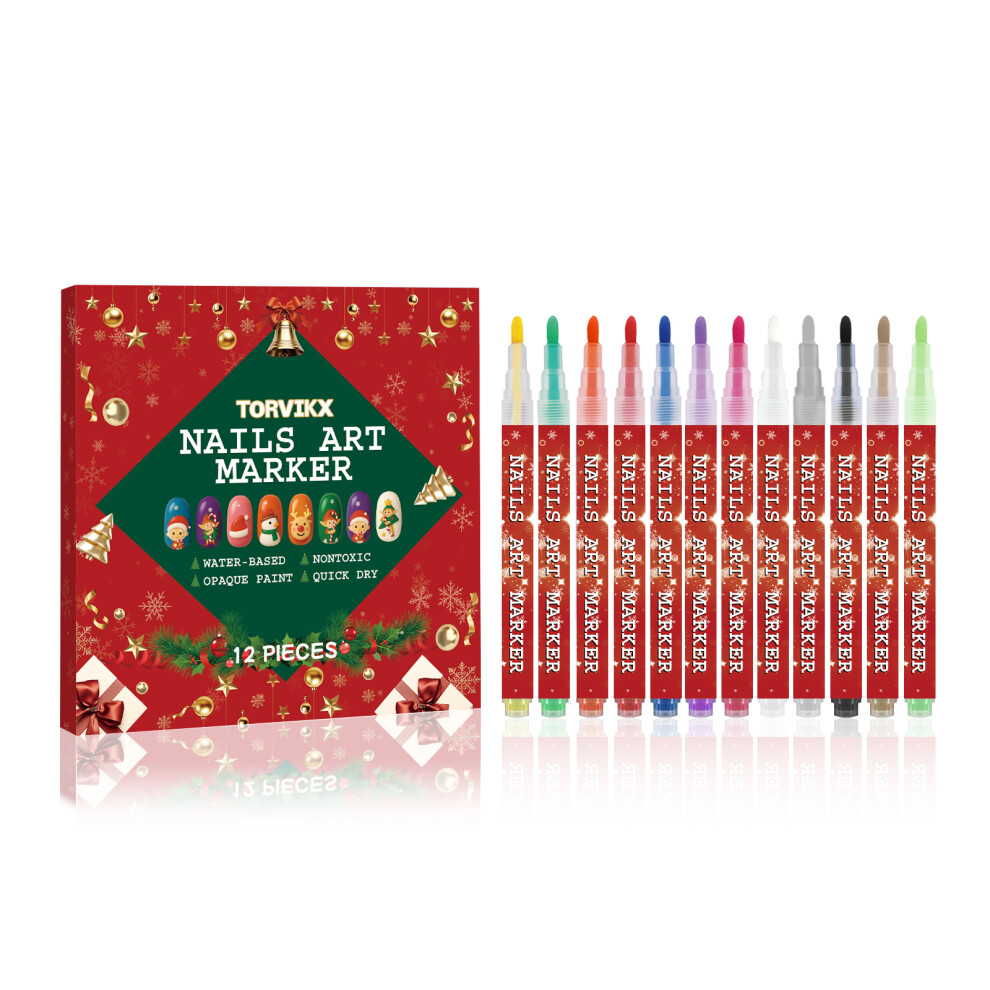 Diy Christmas Nail Art Graffiti Pen Color Holding