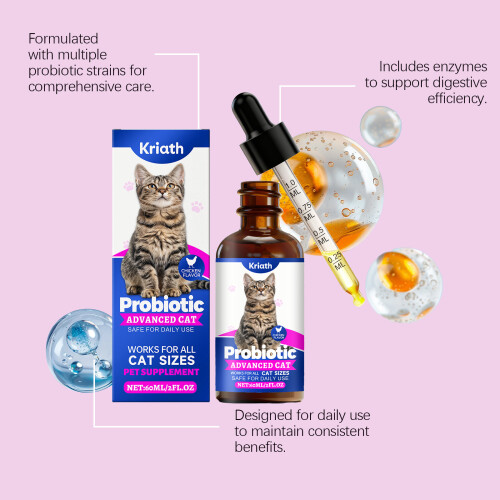 Cat Probiotic Drops for Intestines, Daily Care 2