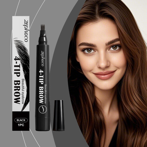 Black Four-Prong Eyebrow Pencil 1