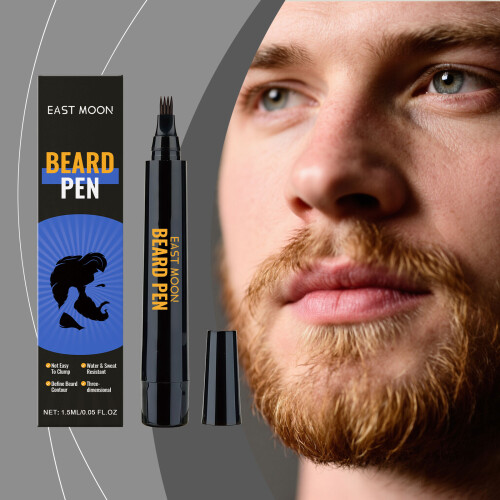 Men's Natural Smooth Flowing Beard Pen Covers Full Beard Gaps 1