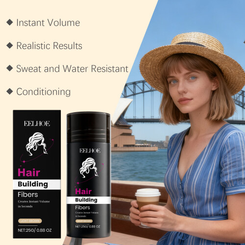 Hellbraunes Keratin-Haarfärbepulver 2