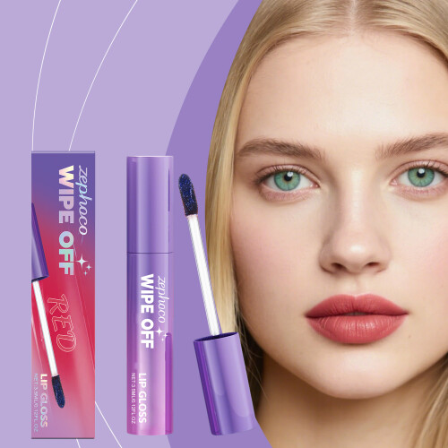 Color-Changing Peel-Off Lip Gloss Red Hydrating Light Easy Apply 1