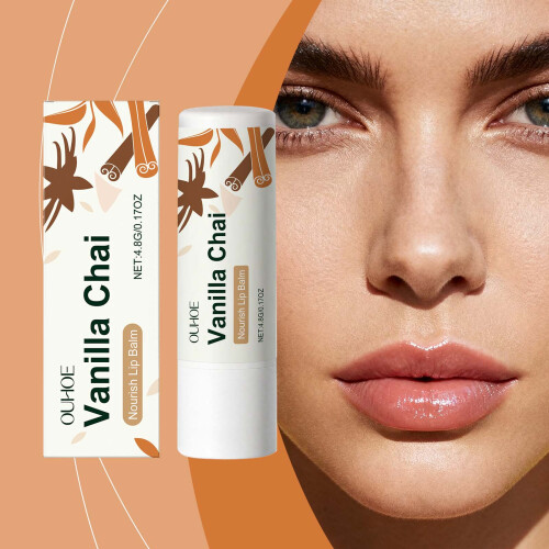 Vanille-Tee-Lippenpflege pflegt, feuchtet, strafft 1