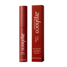 Peel-Off Reddish-Brown Lip Liner Outlines Lips