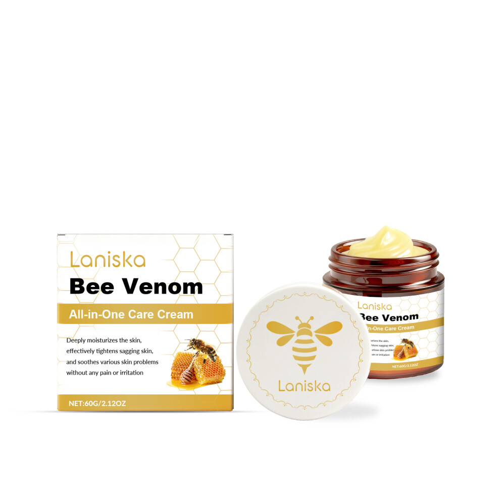 Bee Venom Skin Cream: Cleanses & Smooths Skin, Daily Massage