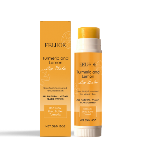 Turmeric Lemon Lip Balm - Moisturizing Brightening Exfoliating