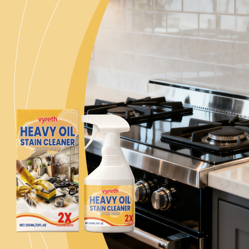 Kitchen Oil Stain Spray for Range Hoods, Stoves & Kitchenware 1