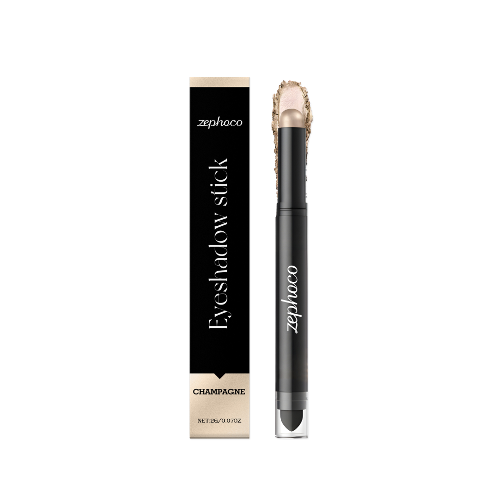 Champagne Eyeshadow Stick with Built-in Brush, Rich Color-image-OPC-PNBHFCR-NEW