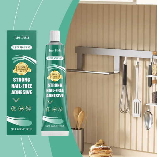Jue Fish Nail-Free Adhesive Quick-Dry Multi-Surface 1
