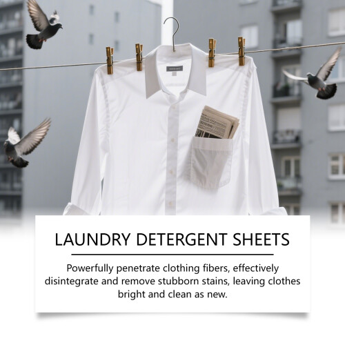 Laundry Detergent Sheets - Stain & Odor Removal, Portable 2
