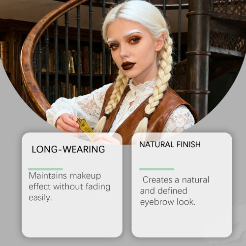 Dual-Head Natural 3D Smooth Eyebrow Pencil 2