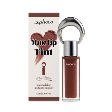 Nude Orange Matt-Seidiger Lipgloss, Wasser-Glow, Lang haltend