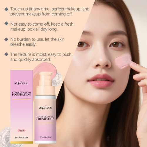 Pink Temperature-Changing Concealer: Natural, Light, Flattering 2