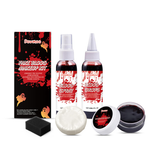 Halloween Fake Blood Makeup Set, Plasma Drop Props