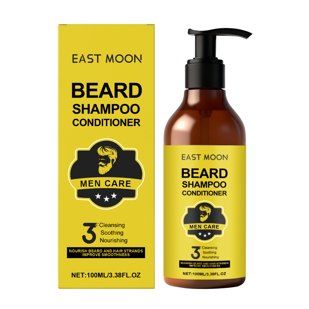 Men's Two-In-One Beard Shampoo: Cleanses, Moisturizes, Smooths Beards