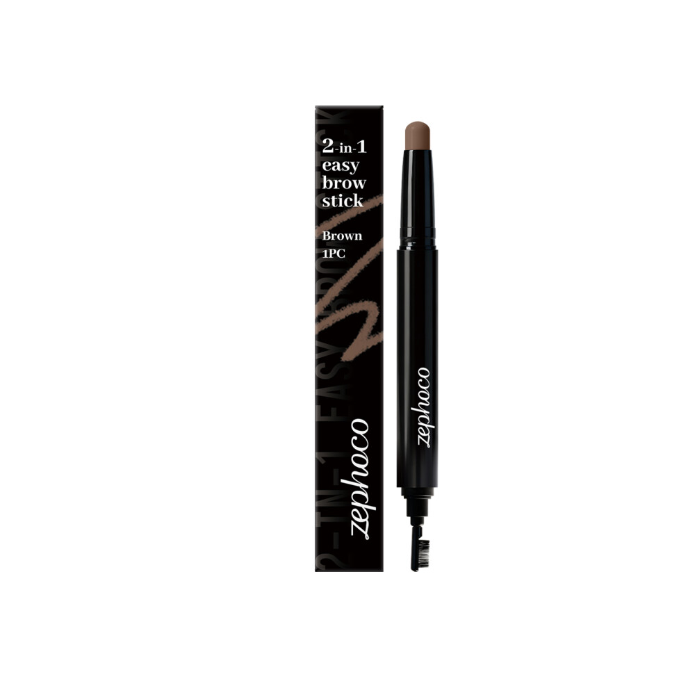 Brown Two-In-One Dual-Head Eyebrow Pencil Three-Dimensional Natural