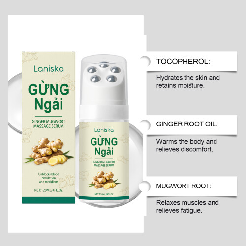 Ginger Mugwort Roller Massage Liquid for Neck & Shoulders 2