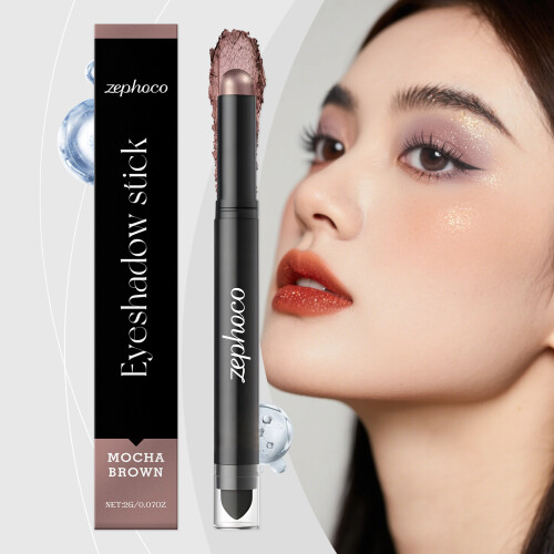 Mokkabrauner Augenstift mit Pinseln, intensive Farbe 1