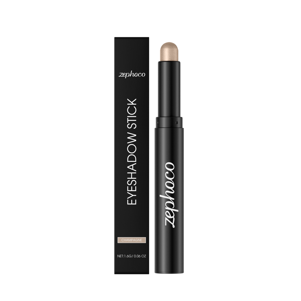 Champagne Shiny Eyeshadow Stick: Smooth, Easy Apply for Daily/Party