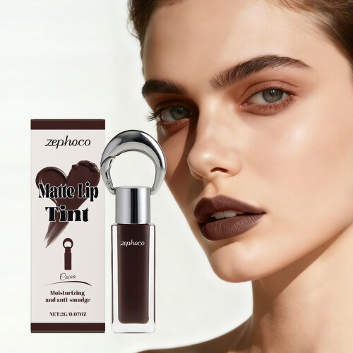 Cocoa-Matte Smooth Lip Gloss, nicht verschmierend 1