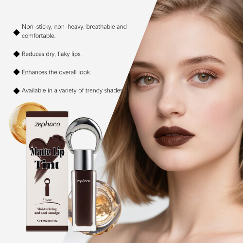 Cocoa-Matte Smooth Lip Gloss, nicht verschmierend 2