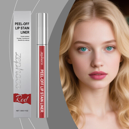 Rot pflegendes Peel-Off Lipgloss, wasserfest 1