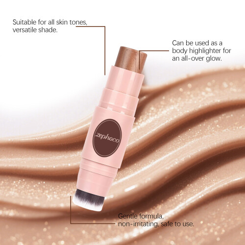 Dual-Head Makeup Stick, Champagne Brown 2