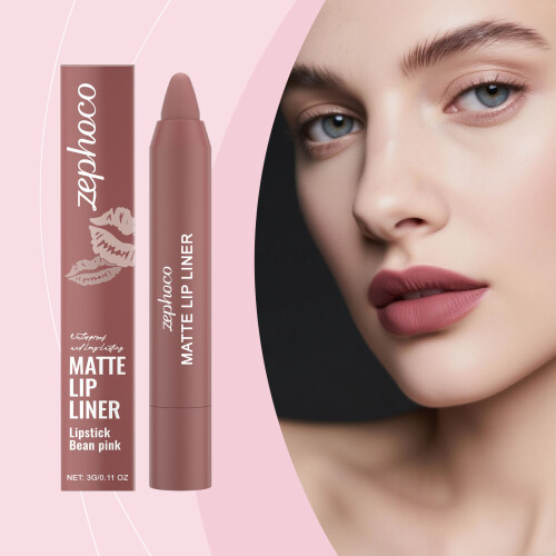 Red Bean Paste Matte Lip Pen, Natural Color, Non-Smudge 1