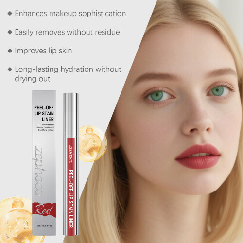 Rot pflegendes Peel-Off Lipgloss, wasserfest 2